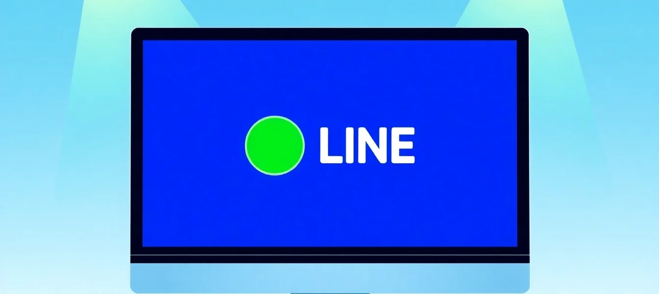 Download line電腦版官方下載 on a computer screen, showcasing vibrant interface and user interaction.