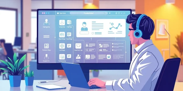 Interact with 美洽客服系统 through a user-friendly interface, showcasing customer support tools in action.