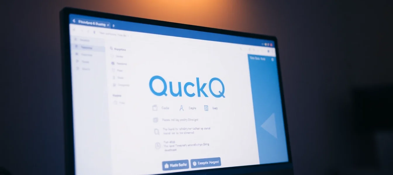 A user downloading quickq电脑版下载 on a computer with an engaging and user-friendly interface.