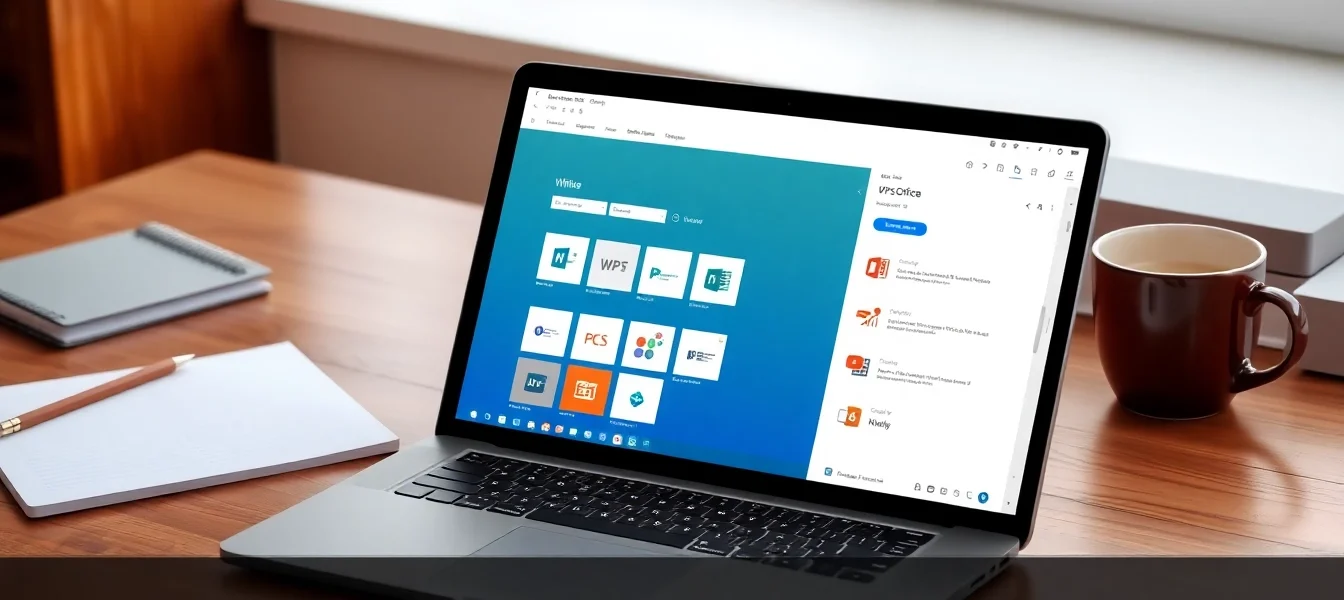 Utilize the wps中文版 interface on a laptop to enhance your productivity and creativity in document creation.