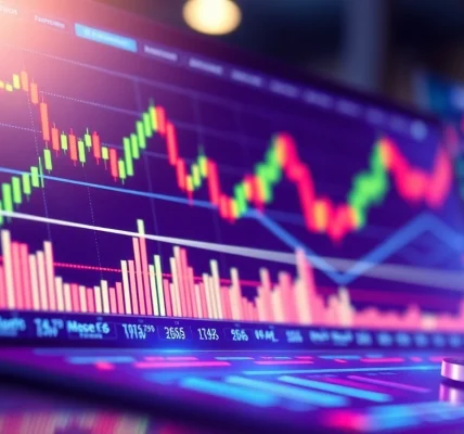 Engage in cfd trading with a vibrant digital interface showcasing market trends.